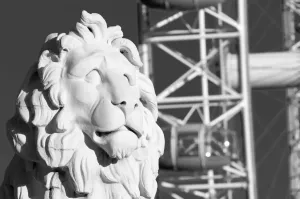 Prints of UK, England, London, South Bank Lion and London Eye Poster Prints: South Bank Lion and London Eye Print
