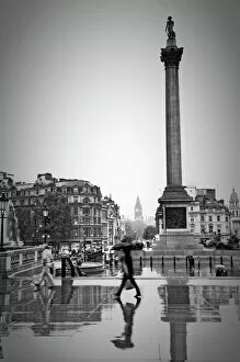 Images Dated 25th August 2010: UK, England, London, Trafalgar Square, Nelsons Column