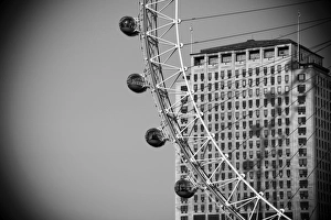 UK, London, London Eye & The Shell Building UK, London, London Eye & The Shell Building