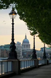 Canvas Prints Collection: UK, London, St. Pauls Cathedral from South Bank