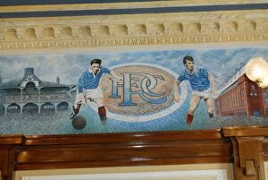 Ibrox Photos Collection: The Blue Room: An Exclusive Look into Rangers Football Club's Iconic Ibrox Stadium