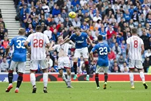 Football Action Armed Forces Collection: Danny Wilson Scores the Winning Goal: Rangers vs Ross County at Ibrox Stadium, Ladbrokes Premiership