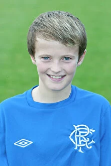 Football Head Shot Youths Collection: Determined Young Faces of Rangers U12 Soccer Team at Murray Park