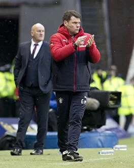 Soccer Football Action Tv Collection: Graeme Murty Leads Rangers in Scottish Cup Showdown against Greenock Morton at Ibrox Stadium