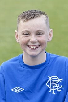 Football Head Shot Youths Collection: Nurturing Young Football Talent: Murray Park's Taylor Gallagher, Rangers U12 Star