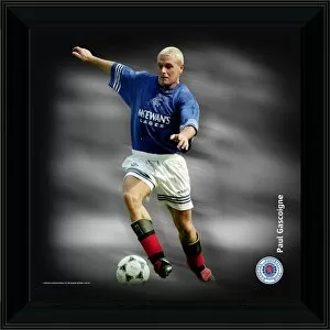 Images Dated 7th January 2008: Paul Gascoigne Framed Dynamic Action Print