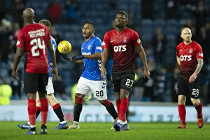 Replay Collection: Rangers Alfredo Morelos Celebrates Four-Goal Haul in Scottish Cup Victory over Kilmarnock at Ibrox