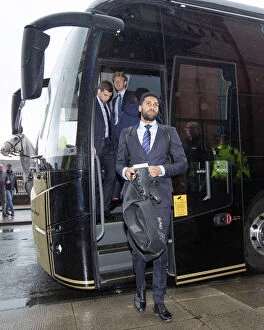 Club Suit Collection: Rangers FC: Wes Foderingham Dons New Club Suit Before Ibrox Showdown Against Hearts