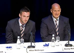 Football Junior Agm Agm Collection: Rangers Football Club: Allan McGregor and Kenny McDowall at the 2010 Junior AGM