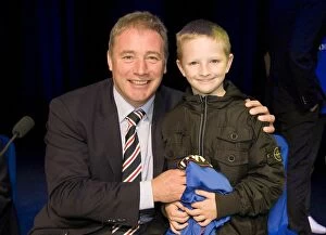 Football Junior Agm Agm Collection: Rangers Football Club: Ally McCoist Connects with a Fan at the 2010 Junior AGM