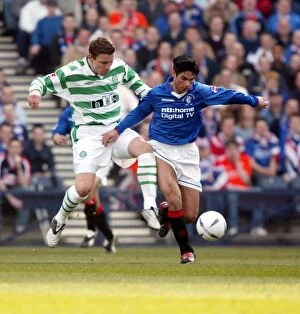 Mikel Arteta Collection: Rangers Glory: Unforgettable 2-1 Victory Over Celtic (March 16, 2003)