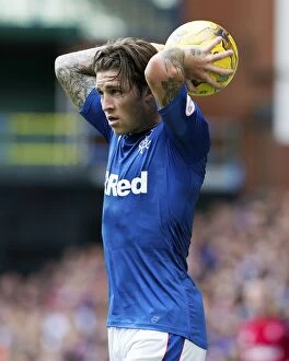 Football Action Armed Forces Collection: Rangers Josh Windass in Action: Rangers vs Ross County at Ibrox Stadium
