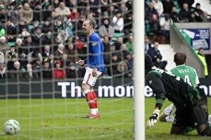 Images Dated 27th December 2009: Rangers Kris Boyd: Thrilling 4-1 Goal Celebration Against Hibernian (Clydesdale Bank Premier League)