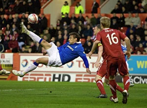 Images Dated 13th April 2011: Rangers Nikica Jelavic Thrills with Overhead Kick: Aberdeen 0-1 Rangers