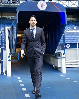 Club Suit Collection: Rangers Nikola Katic Dons New Club Suit for Ladbrokes Premiership Clash Against Hearts at Ibrox