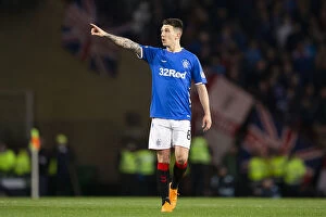 Betfred Cup Collection: Rangers Ryan Jack in Betfred Cup Semi-Final Clash against Aberdeen at Hampden Park