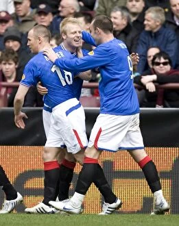 Rangers' Steven Naismith Scores Third Goal in Heart of Midlothian vs Rangers: 1-4