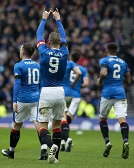 Soccer Football Action Old Firm Derby Glasgow Collection: Rangers Thrilling Ibrox Goal: Kenny Miller Stuns Celtic in Scottish Cup Final (2003)