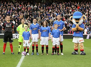 Images Dated 1st November 2008: Rangers Triumphant Mascot Celebrates Glory: 5-0 Victory Over Inverness at Ibrox