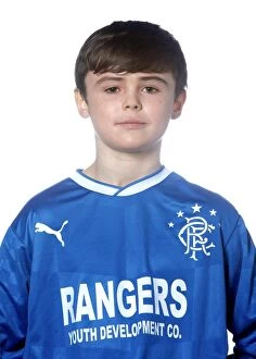 Soccer Football U15 Head Shot Collection: Rangers U15 Scottish Cup Champions: Celebrating Victory with Tom Henderson
