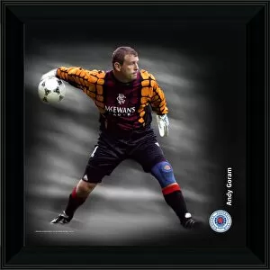 Images Dated 7th January 2008: RNGR073 - 12x12 (305x305mm) Andy Goram Framed Dynamic Action Print