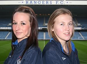 Rangers Players Collection: Soccer - Rangers Ladies Ahead of the Unite Scottish Cup Final - Ibrox