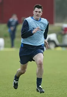 Steven Thompson Collection: Steven Thompson Training at Murray Park, Rangers Football Club - February 2004