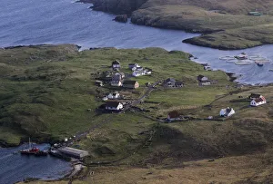 An aerial view of the island of Out Skerries An aerial view of the island of Out Skerries