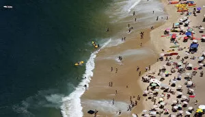 Images Dated 21st November 2014: An aerial view of Vermelha beach is seen in Rio de Janeiro