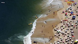 Images Dated 21st November 2014: An aerial view of Vermelha beach is seen in Rio de Janeiro