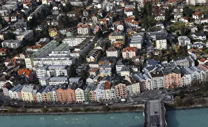 An aerial view of the western Austrian city of Innsbruck An aerial view of the western Austrian city of Innsbruck
