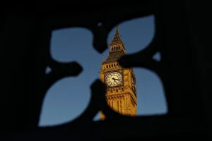 The Big Ben Clock Tower is seen through a gate in central London The Big Ben Clock Tower is seen through a gate in central London