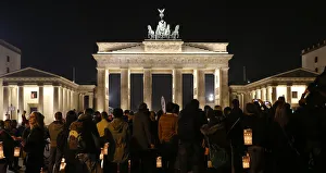 The Brandenburger Tor gate is pictured before Earth Hour in Berlin The Brandenburger Tor gate is pictured before Earth Hour in Berlin