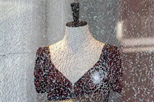 Broken glass from the blast is pictured near the site of a deadly blast in central Broken glass from the blast is pictured near the site of a deadly blast in central