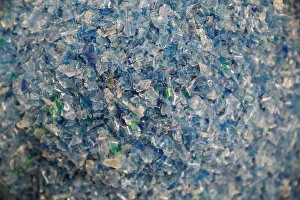 Nairobi Gallery: Chips made from recycled plastic bottles are seen before being processed at the Weeco