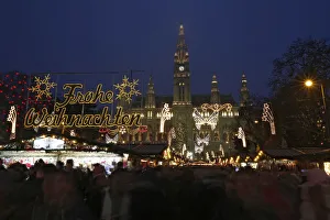 The Christmas illumination of Rathausplatz is pictured in Vienna The Christmas illumination of Rathausplatz is pictured in Vienna