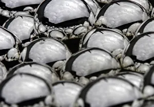 Puebla Gallery: Christmas tree spheres await decoration in a workshop in the village of Chignahuapan