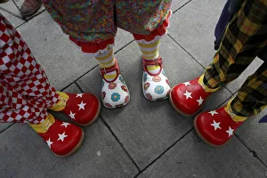 Clowns and entertainers gather for an annual service of remembrance in honour of British Clowns and entertainers gather for an annual service of remembrance in honour of British