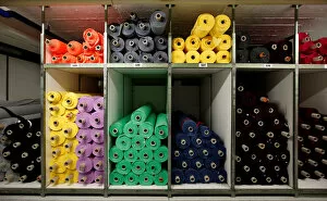 New Gallery: Different cotton fabric is pictured in the manufactory of the Textile company TRIGEMA