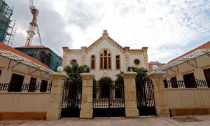 The facade of Magen Abraham, Beiruts synagogue, in downtown Beirut The facade of Magen Abraham, Beiruts synagogue, in downtown Beirut