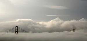 Fog envelops the Golden Gate Bridge in San Francisco, California Fog envelops the Golden Gate Bridge in San Francisco, California