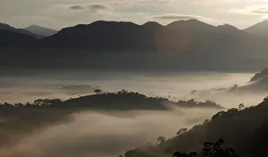 Fog sourrounds the mountains in Goncalves, in the state of Minas Gerais Fog sourrounds the mountains in Goncalves, in the state of Minas Gerais