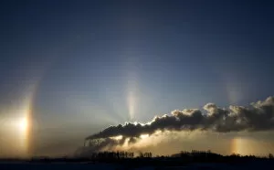 Images Dated 15th December 2009: Gas fired power station is seen on the outskirts of Minsk