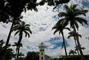 A general view shows the main plaza in the Peruvian jungle port of Puerto Maldonado A general view shows the main plaza in the Peruvian jungle port of Puerto Maldonado
