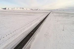 New Gallery: A general view shows the R257 federal highway in the Republic of Tuva