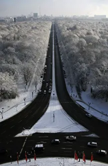 A general view shows the snow-covered Tiergarten park in Berlin A general view shows the snow-covered Tiergarten park in Berlin