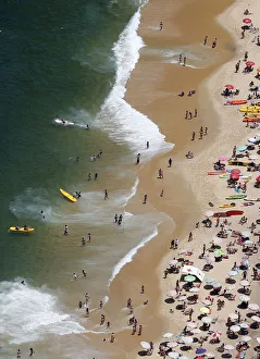 Images Dated 21st November 2014: A general view of Vermelha beach is seen in Rio de Janeiro