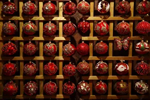 Glass baubles Christmas decorations are displayed at the Silverado manufacture of Glass baubles Christmas decorations are displayed at the Silverado manufacture of