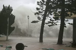 Power Of Nature Gallery: High waves hit the shore at Heng Fa Chuen, a residental district near the waterfront