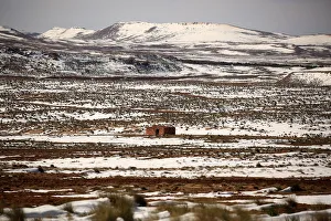 A house is pictured on the outskirts of Al Bayadh in the high steppe region of south A house is pictured on the outskirts of Al Bayadh in the high steppe region of south